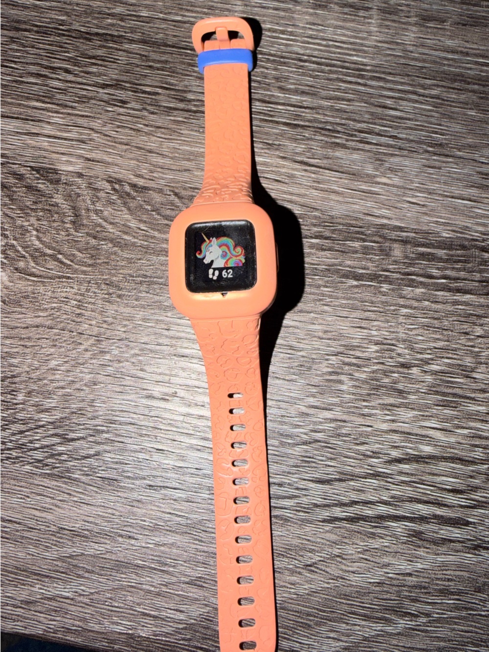 Garmin Vivifit Jr 3 kids activity watch with orange leopard band